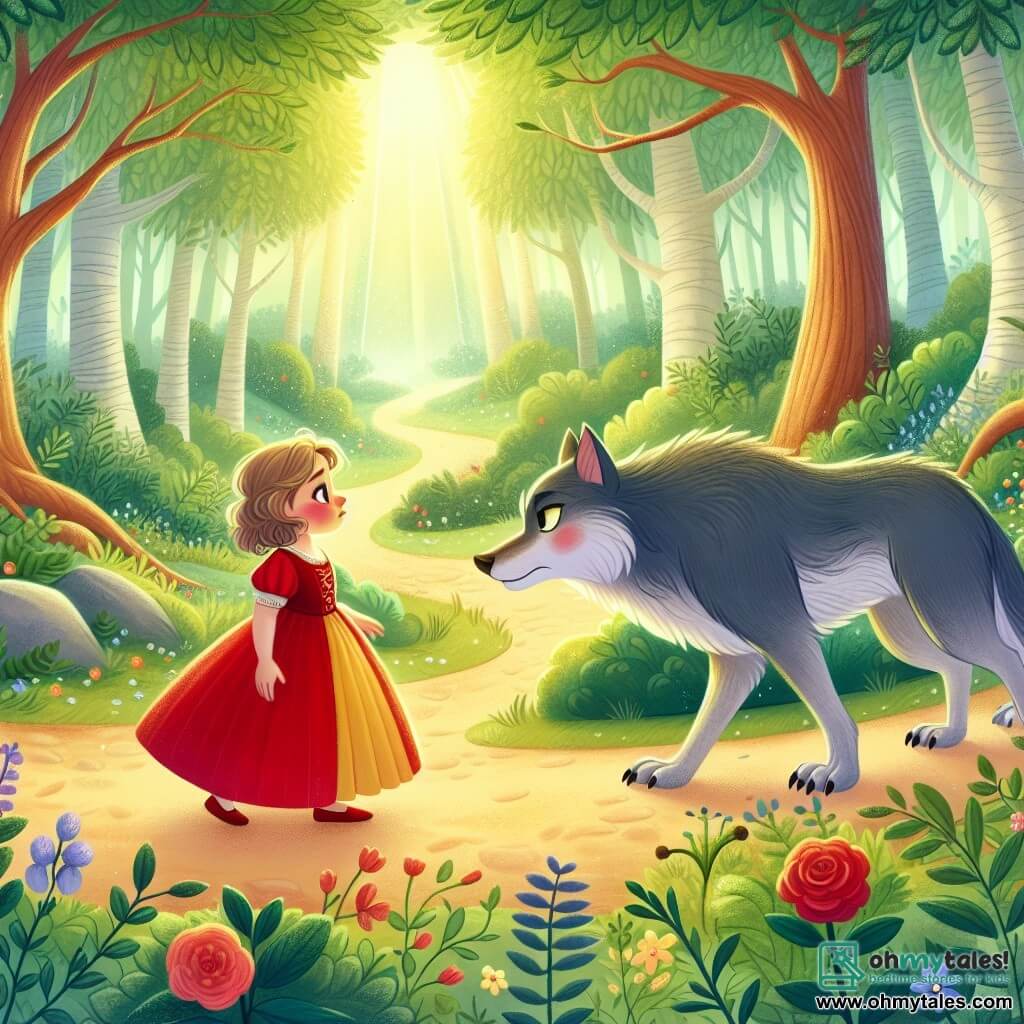 Little Red and the Kind Wolf | Tale | 5-6 years old | Big bad wolf